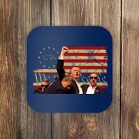 Pennsylvania Rally Pro Donald Trump Vintage Usa 2024 Coaster