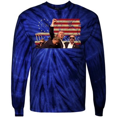 Pennsylvania Rally Pro Donald Trump Vintage Usa 2024 Tie-Dye Long Sleeve Shirt