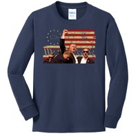 Pennsylvania Rally Pro Donald Trump Vintage Usa 2024 Kids Long Sleeve Shirt