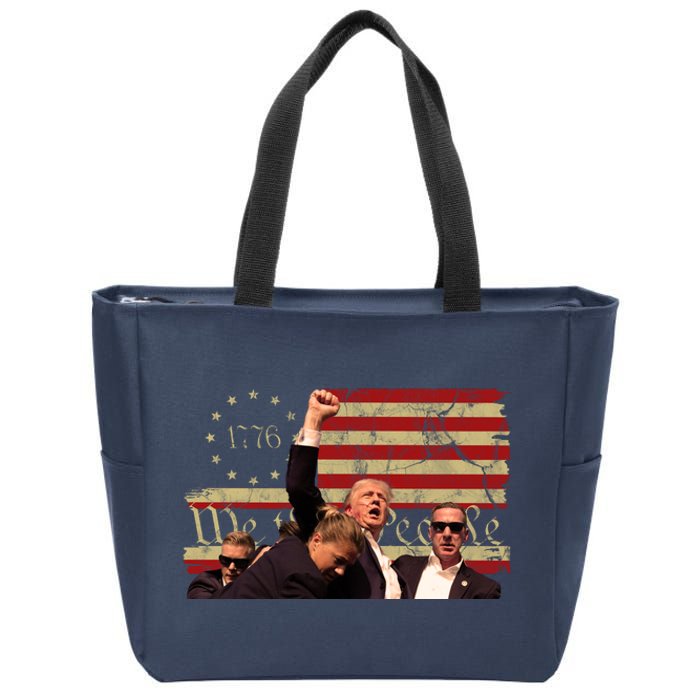 Pennsylvania Rally Pro Donald Trump Vintage Usa 2024 Zip Tote Bag