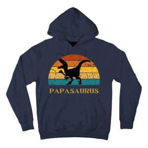 Papasaurus Retro Tall Hoodie