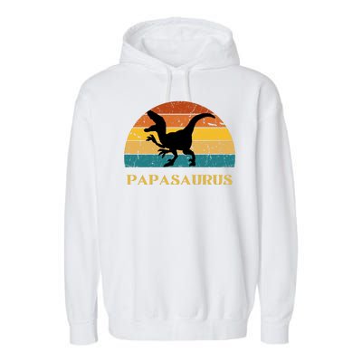 Papasaurus Retro Garment-Dyed Fleece Hoodie