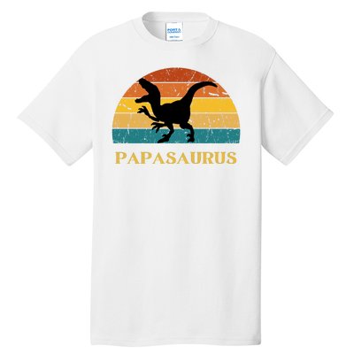 Papasaurus Retro Tall T-Shirt