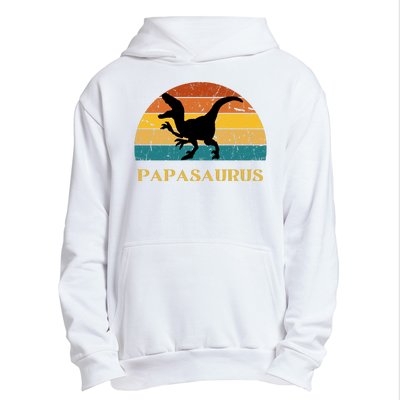 Papasaurus Retro Urban Pullover Hoodie