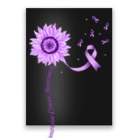 Purple Ribbon Pancreatic Cancer Awareness Poster