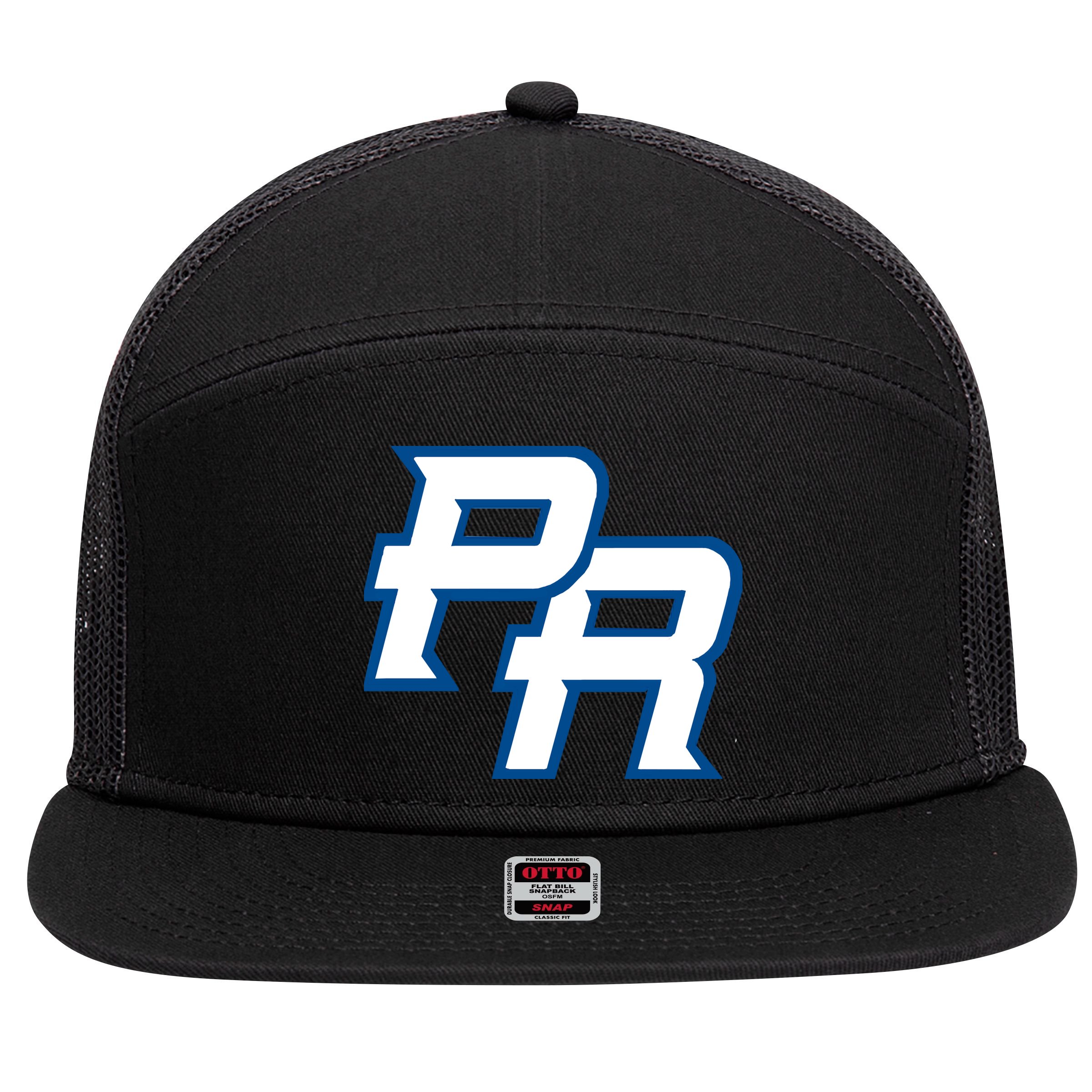 Puerto Rico PR 7 Panel Mesh Trucker Snapback Hat