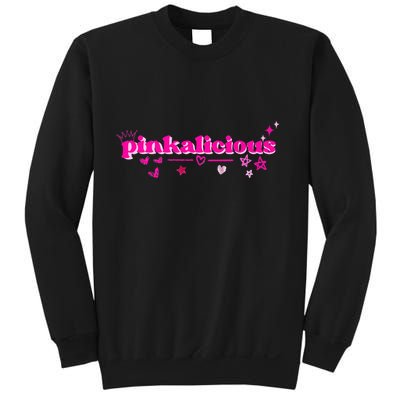 Pinkalicious retro pink heart and stars Sweatshirt