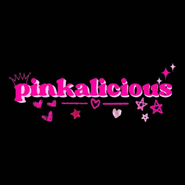Pinkalicious retro pink heart and stars Sustainable Bucket Hat