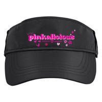 Pinkalicious retro pink heart and stars Adult Drive Performance Visor