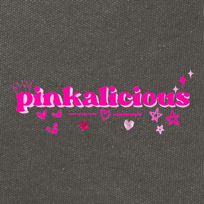 Pinkalicious retro pink heart and stars Cotton Canvas Backpack