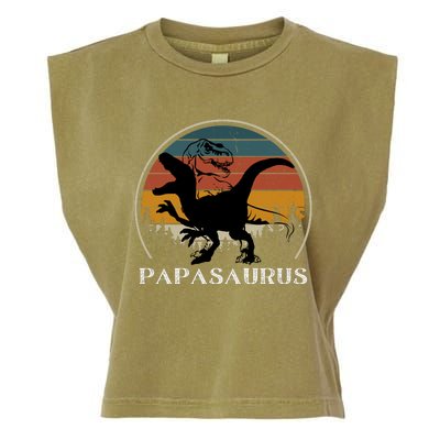 Papasaurus Retro Garment-Dyed Women's Muscle Tee