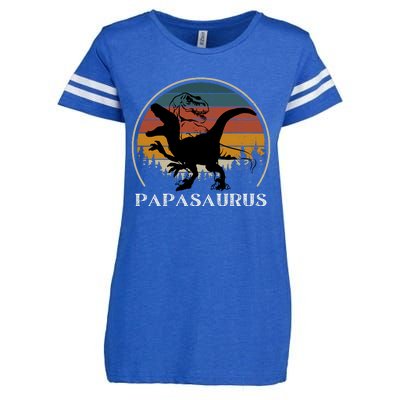 Papasaurus Retro Enza Ladies Jersey Football T-Shirt