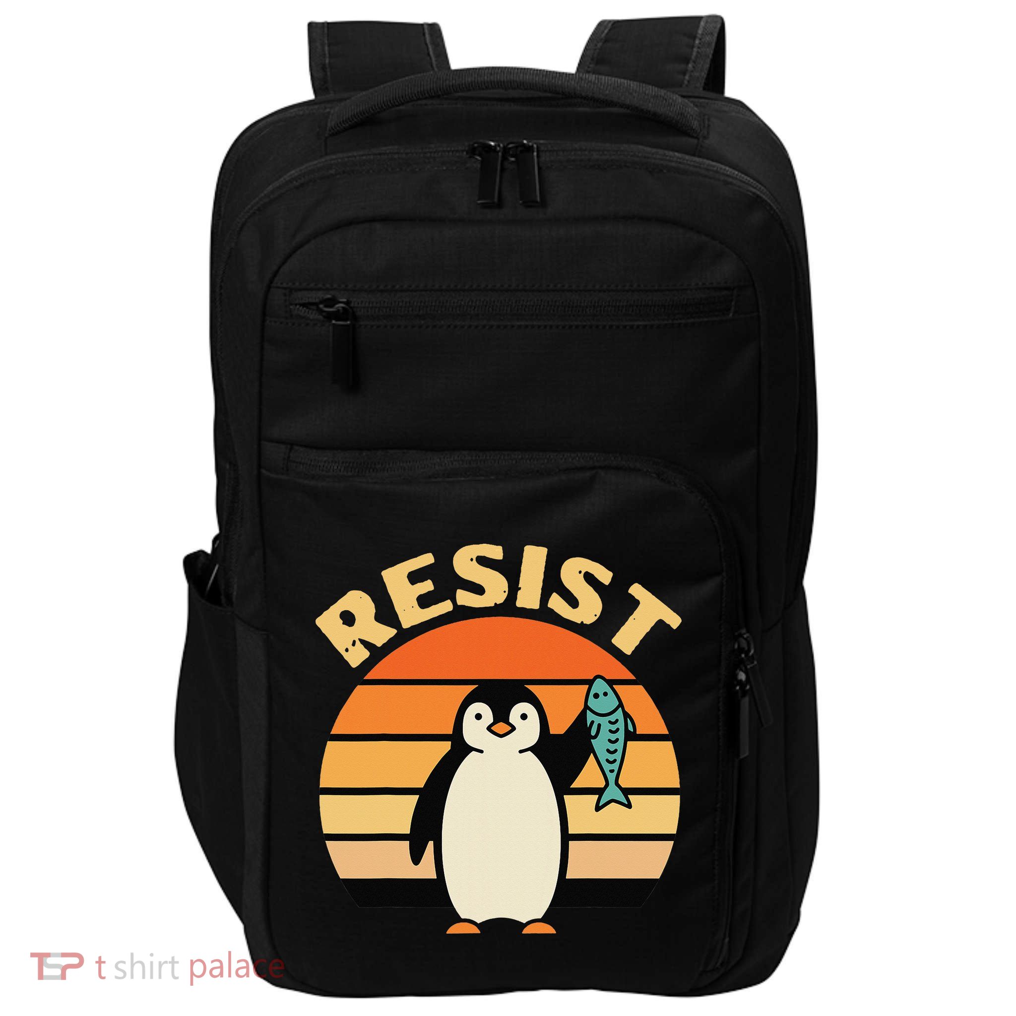 Penguin Resist Protest Chill Bold Statement Impact Tech Backpack