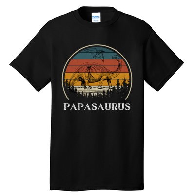 Papasaurus Retro Tall T-Shirt