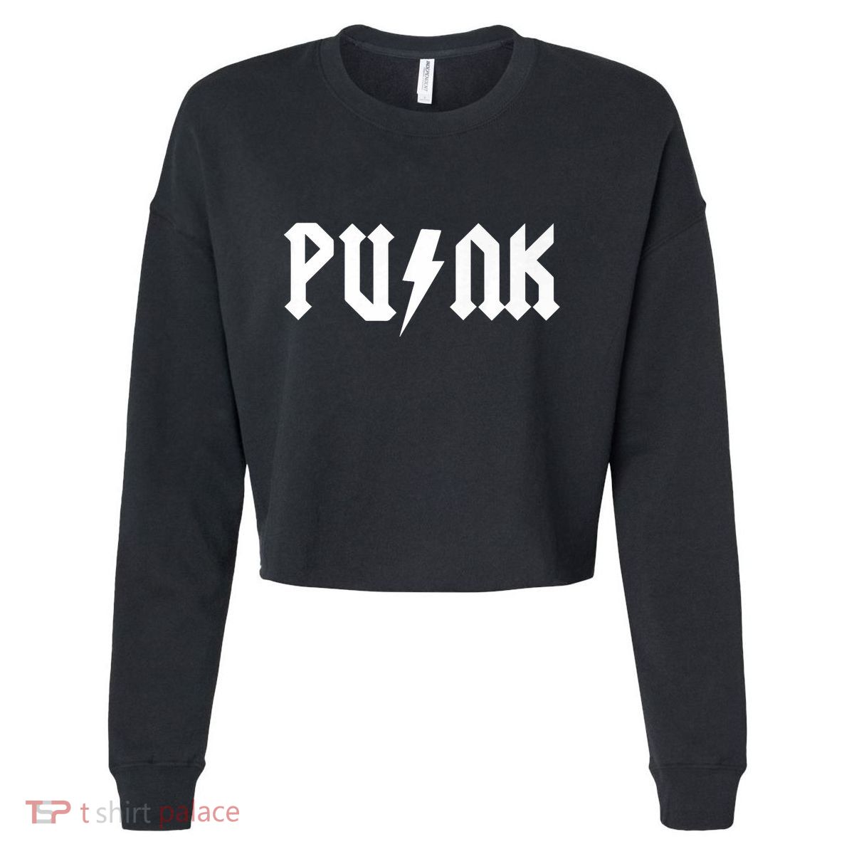 Punk Rock Cropped Pullover Crew