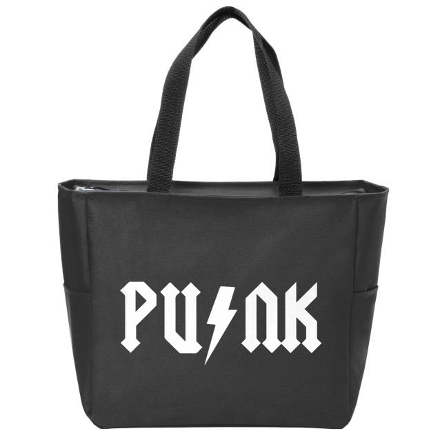 Punk Rock Zip Tote Bag