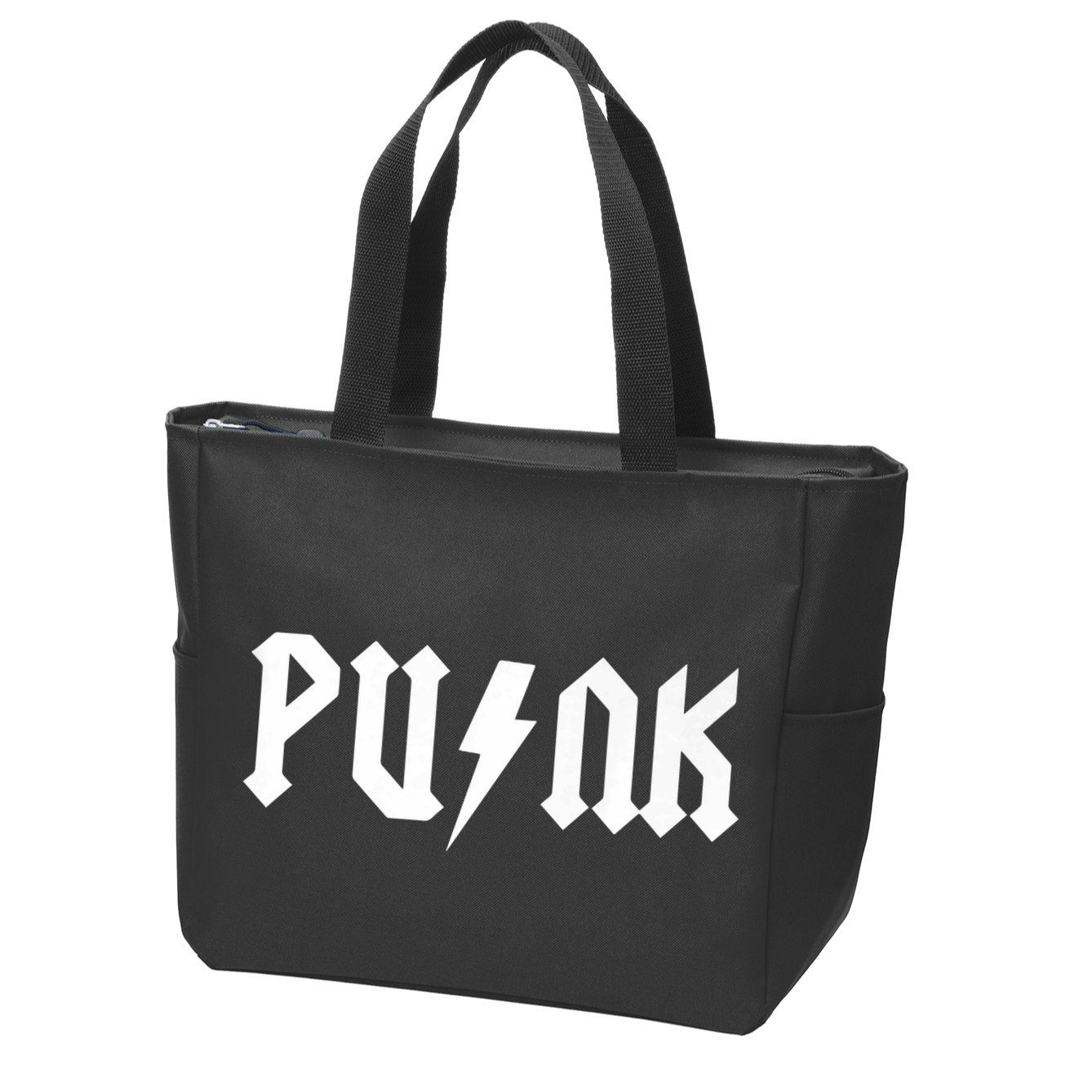 Punk Rock Zip Tote Bag