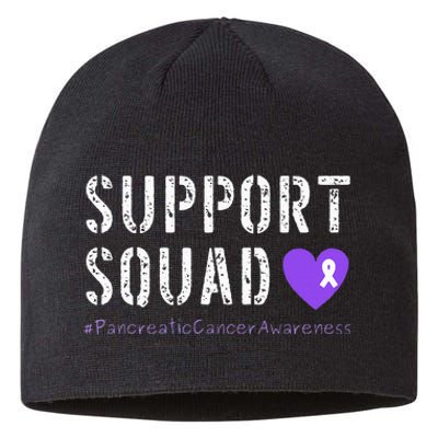 Purple Ribbon Pancreatic Cancer Awareness Sustainable Beanie