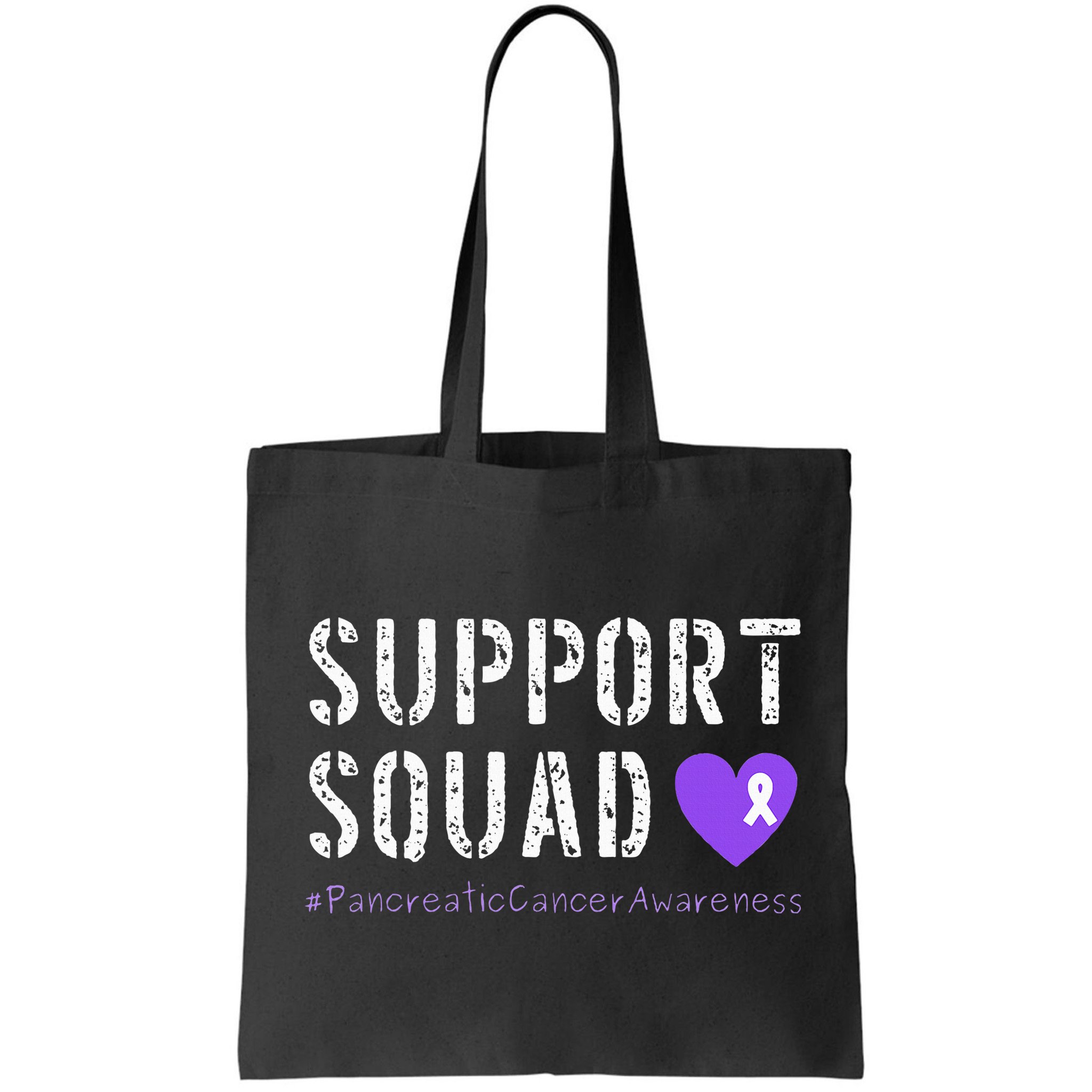 Purple Ribbon Pancreatic Cancer Awareness Bag