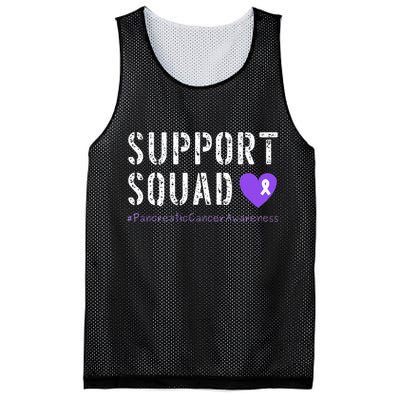 Purple Ribbon Pancreatic Cancer Awareness Mesh Reversible Basketball Jersey Tank