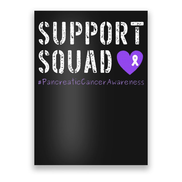 Purple Ribbon Pancreatic Cancer Awareness Poster