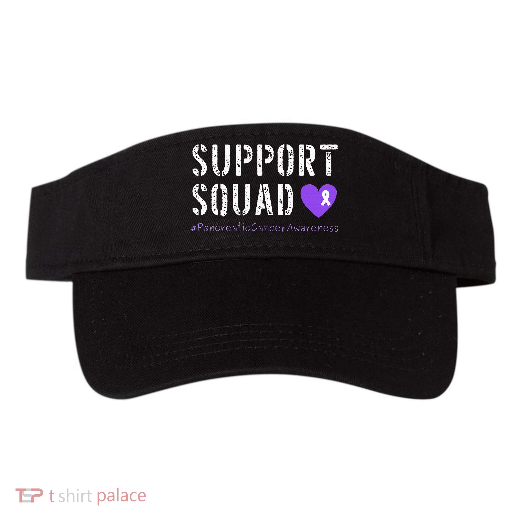 Purple Ribbon Pancreatic Cancer Awareness Visor