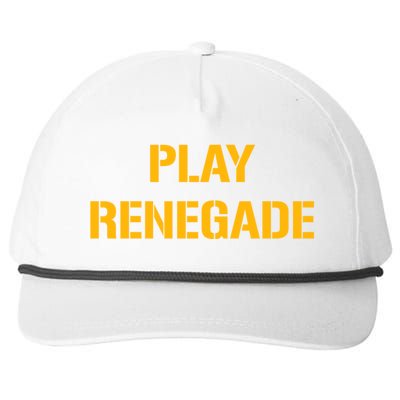 Play Renegade: Pittsburgh Theme Snapback Five-Panel Rope Hat