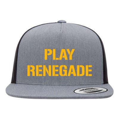 Play Renegade: Pittsburgh Theme Flat Bill Trucker Hat