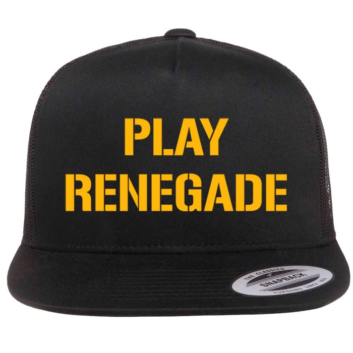 Play Renegade: Pittsburgh Theme Flat Bill Trucker Hat