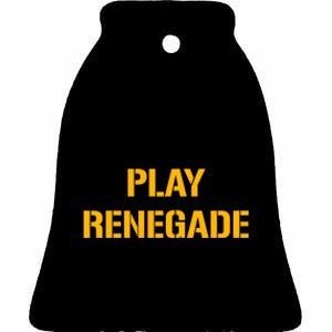 Play Renegade: Pittsburgh Theme Ceramic Bell Ornament