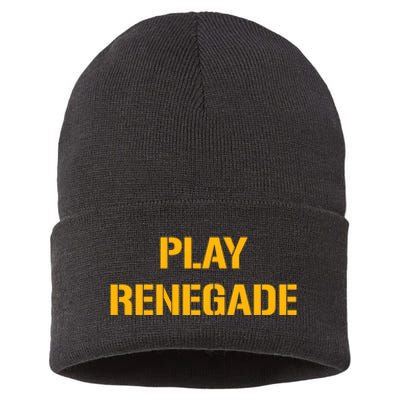 Play Renegade: Pittsburgh Theme Sustainable Knit Beanie