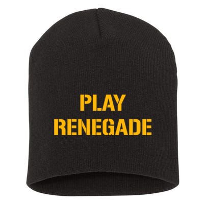 Play Renegade: Pittsburgh Theme Short Acrylic Beanie