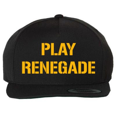 Play Renegade: Pittsburgh Theme Wool Snapback Cap