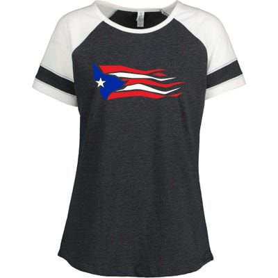 Puerto Rico Enza Ladies Jersey Colorblock Tee