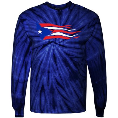 Puerto Rico Tie-Dye Long Sleeve Shirt