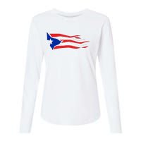 Puerto Rico Womens Cotton Relaxed Long Sleeve T-Shirt