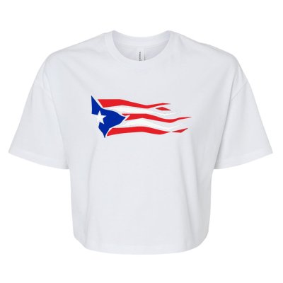 Puerto Rico Bella+Canvas Jersey Crop Tee