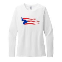 Puerto Rico Womens CVC Long Sleeve Shirt