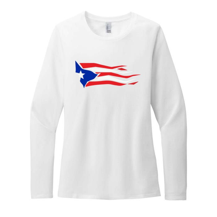 Puerto Rico Womens CVC Long Sleeve Shirt