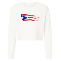 Puerto Rico Cropped Pullover Crew