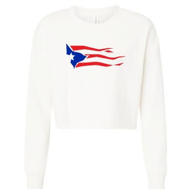 Puerto Rico Cropped Pullover Crew