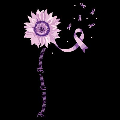 Purple Ribbon Pancreatic Cancer Awareness T-Shirt