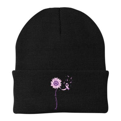 Purple Ribbon Pancreatic Cancer Awareness Beanie
