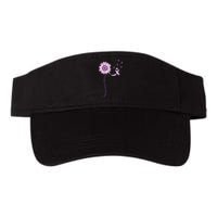 Purple Ribbon Pancreatic Cancer Awareness Valucap Bio-Washed Visor