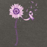 Purple Ribbon Pancreatic Cancer Awareness Cotton Canvas Backpack
