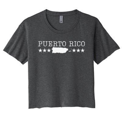 Puerto Rico Pride Proud To Be Puerto Rican Women's Crop Top Tee