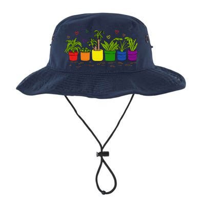 Pride Rainbow Plant Life Lgbtq Ally Design Legacy Cool Fit Booney Bucket Hat