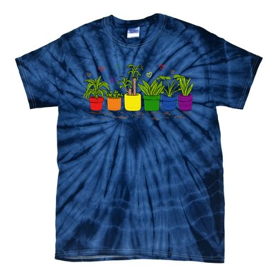 Pride Rainbow Plant Life Lgbtq Ally Design Tie-Dye T-Shirt