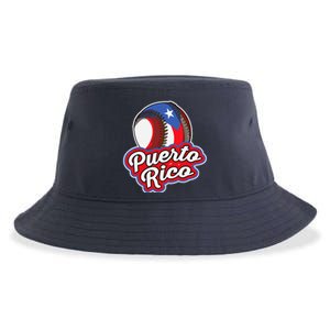 Puerto Rico Pride | Baseball Boricua Flag Sustainable Bucket Hat