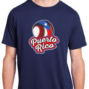 Puerto Rico Pride | Baseball Boricua Flag Adult ChromaSoft Performance T-Shirt